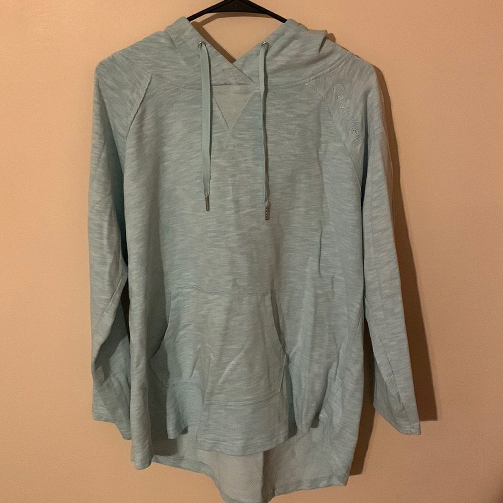 Calvin Klein Performance light blue pullover hoodie